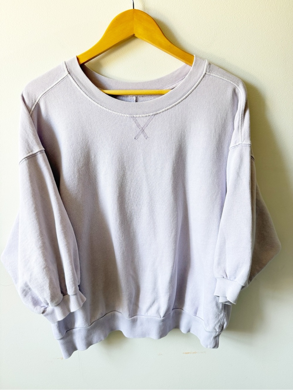 Pilcro Lavender Pullover Crewneck Sweatshirt